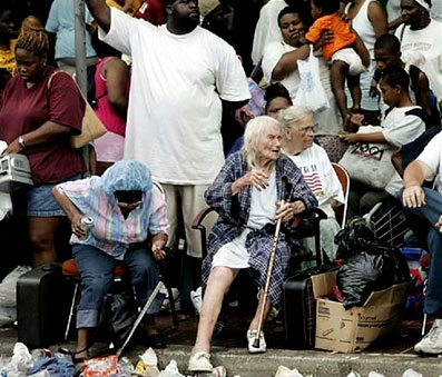Hurricane Katrina survivors endure an interminable wait for help